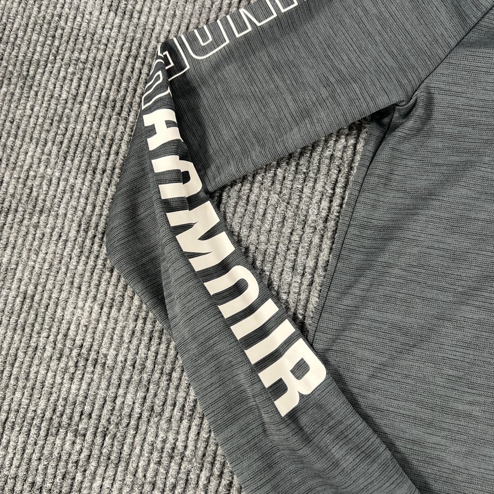 Under Armour Shirt Youth Girls Large Gray Long Sleeve 1/4 Zip Mock Neck Active - Picture 5 of 11